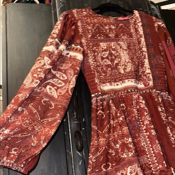 Flying Tomato Red and White Long Sleeve Dress - Picture 8 of 16